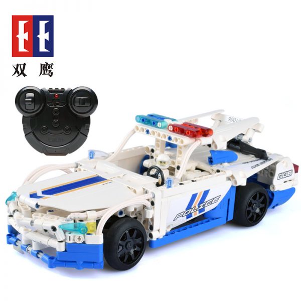 DoubleE / CADA C51006D GT police car remote control building blocks 2