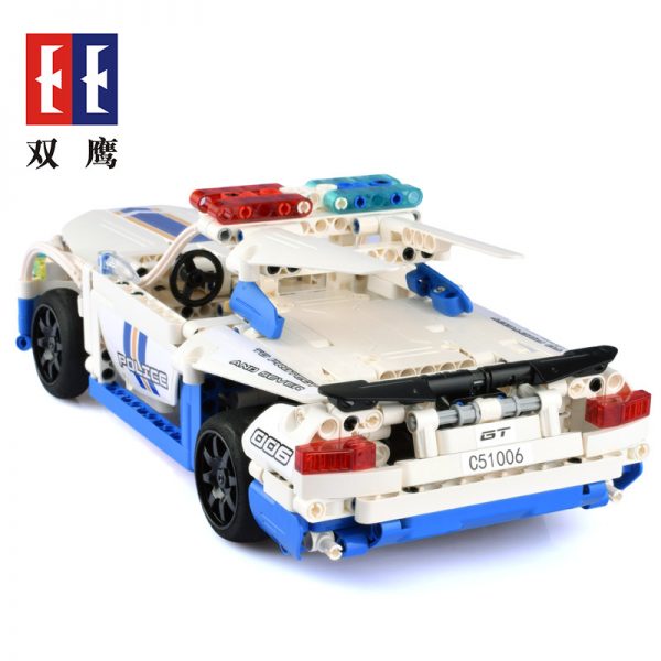 DoubleE / CADA C51006 GT police car remote control building blocks 3