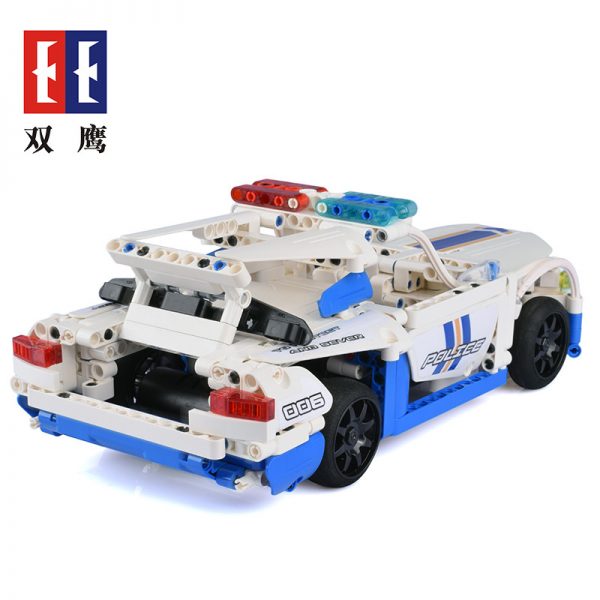 DoubleE / CADA C51006D GT police car remote control building blocks 5