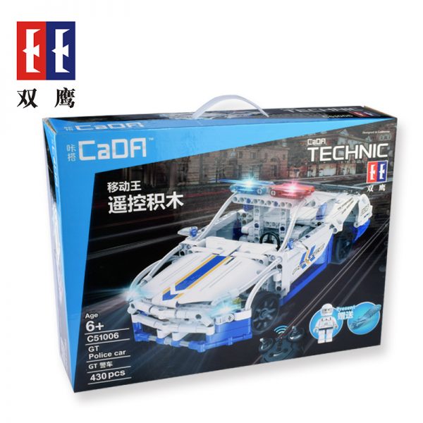 DoubleE / CADA C51006D GT police car remote control building blocks 6