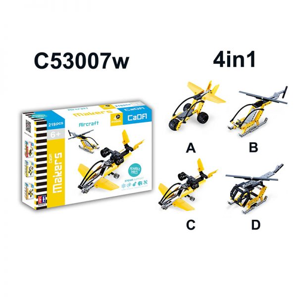 DoubleE / CADA C53007W Aircraft Deformed Block 4in1 1