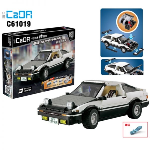 DoubleE / CADA C61019 Head text D Fujiwara tofu shop Toyota AE86 drift Racing Cars 1