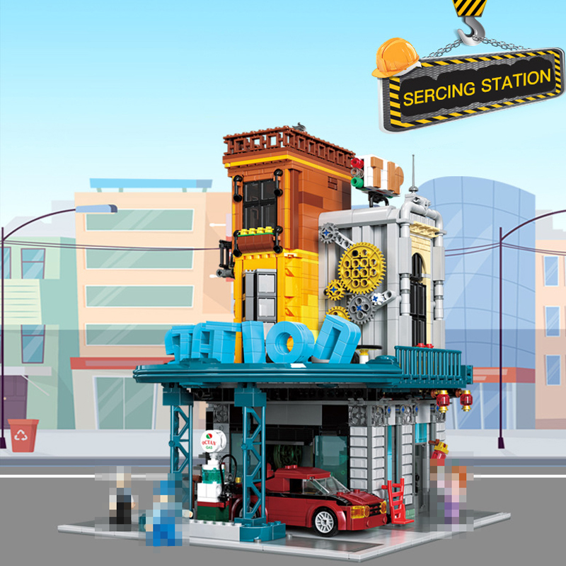 ZHEGAO-00417-Creator-Expert-Serving-Station-3.jpg ZHEGAO 00417 Creator Expert Serving Station 3 - CADA Block