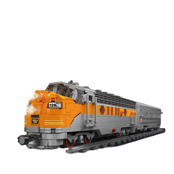 Mould King 12018 USA EMD F7 WP Diesel Locomotive With Motor 2 - CADA Block