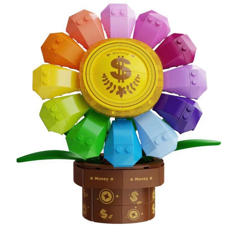 GOQI-3016-Rainbow-Money-Sunflower-2.jpg GOQI 3016 Rainbow Money Sunflower 2 - CADA Block