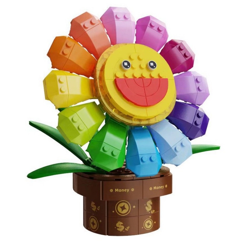 GOQI-3016-Rainbow-Money-Sunflower-3.jpg GOQI 3016 Rainbow Money Sunflower 3 - CADA Block