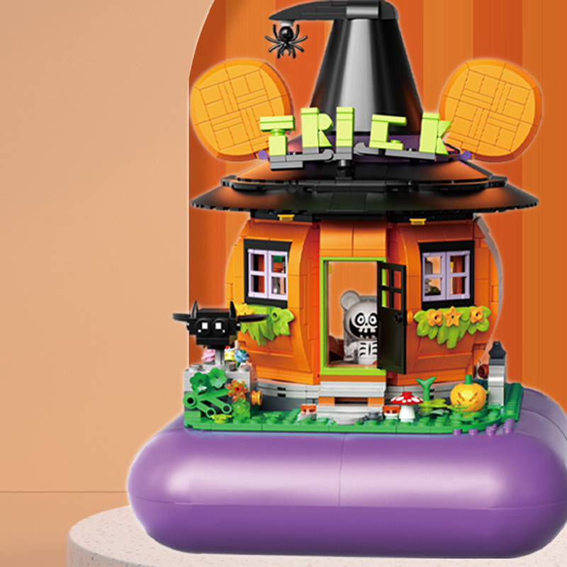 ZHEGAO-663013-Treasure-Bear-Pumpkin-House-3.jpg ZHEGAO 663013 Treasure Bear Pumpkin House 3 - CADA Block